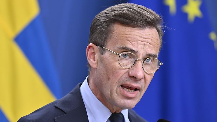 Regierungschef Kristersson sieht Schweden in der schwierigsten Sicherheitslage seit dem Zweiten Weltkrieg. 