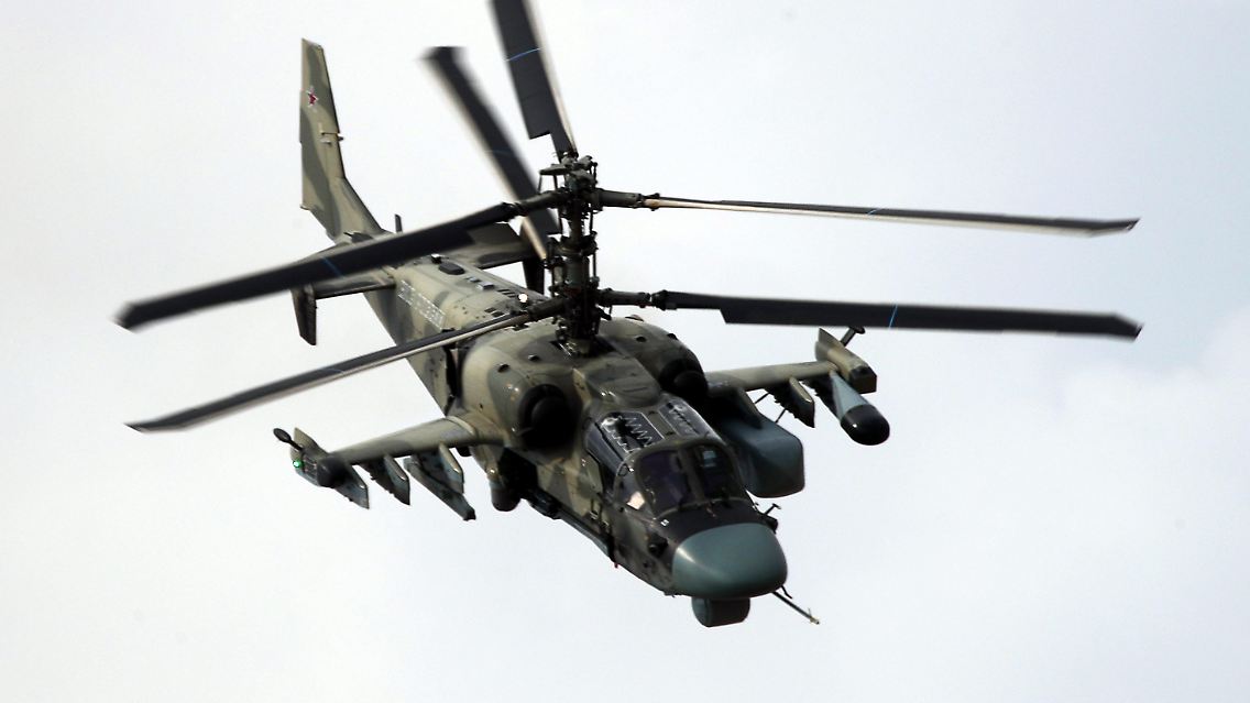 Version eines Ka-52-Hubschraubers der russischen Streitkräfte.