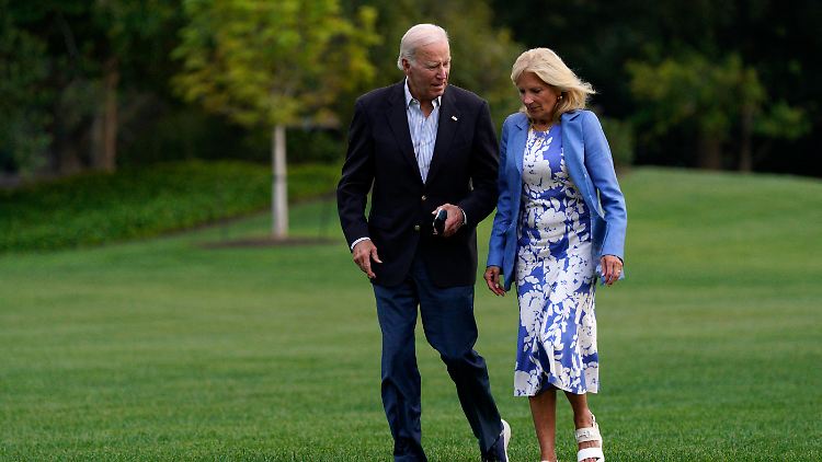 Sie hat Corona, er nicht: US-Präsident Joe Biden und seine Ehefrau Jill Biden.