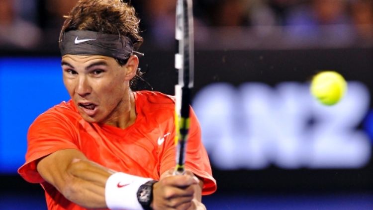 Kraftvoll wie gewohnt: Der Spanier Rafael Nadal hat bei der Australian Open noch keinen Satz abgegeben.