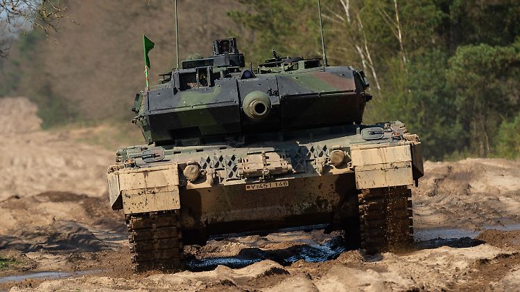 Ein Leopard-2-Panzer in der modernen A7-Version. In die Ukraine wurden Fahrzeuge vom Vorgänger A6 geliefert.