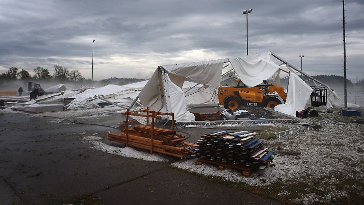 Unwetter sorgten in Bayern für Zerstörung.