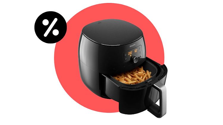 Mit dem Philips-Airfryer-XXL lassen sich bis zu sechs Portionen Pommes auf einmal frittieren.