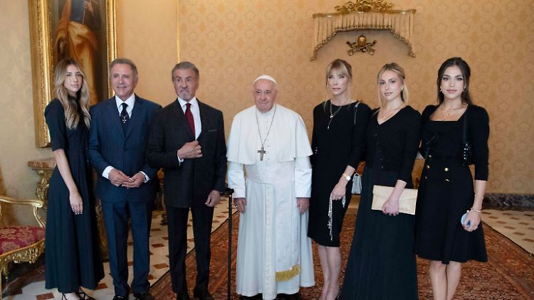 Für Stallone war es nicht der erste Besuch im Vatikan.