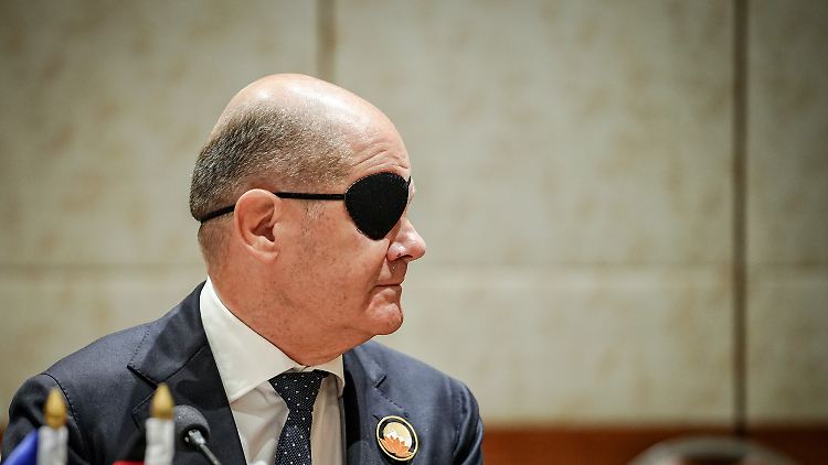 Olaf Scholz ist zufrieden.