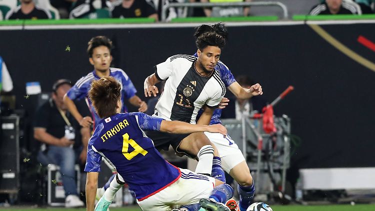 Kevin Schade durfte gegen Japan ran, muss nun aber auf seinen nächsten DFB-Einsatz lange warten.