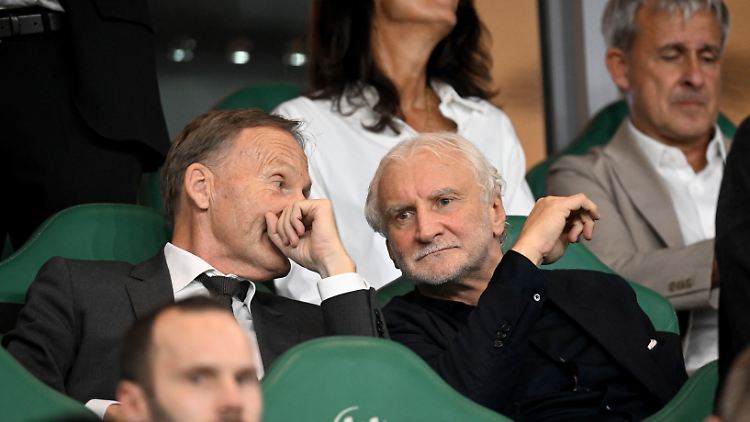 Rudi Völler und Hans-Joachim Watzke. 