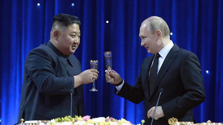 Kim und Putin hatten sich zuletzt 2019 in der Großstadt an der russischen Pazifikküste Wladiwostok getroffen.