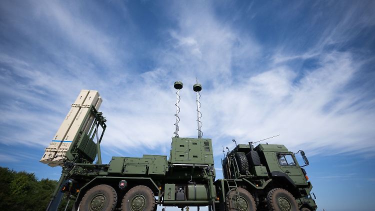 Ein Launcher des Luftverteidigungssystems IRIS-T SLM der Firma Diehl Defence: Lettland hat den Kauf des Mittelstrecken-Flugabwehrsystems vereinbart.