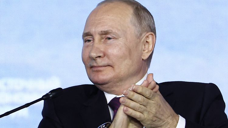 Wladimir Putin ist weiterhin siegesgewiss. Die ukrainische Gegenoffensive hat in seinen Augen keinen Erfolg.