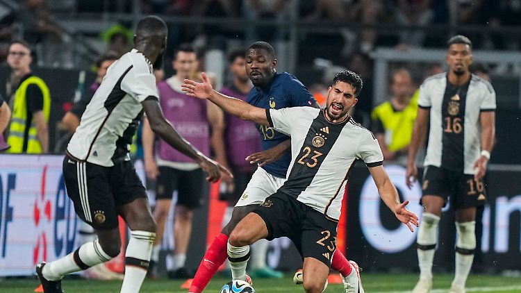 Im Freundschaftsspiel gegen Frankreich durfte Emre Can für die DFB-Elf ran.