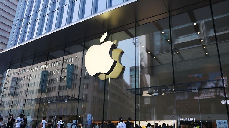 Chinesische Beamte dürfen dort offenbar weiter einkaufen: ein Apple-Store in Shanghai.