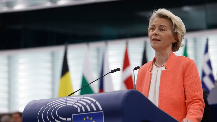 Als es um die anstehenden Europawahlen ging, blieb von der Leyen allgemein.
