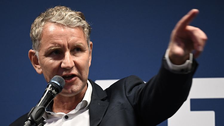 Björn Höcke bei einer Wahlkampfrede am vergangenen Donnerstag.