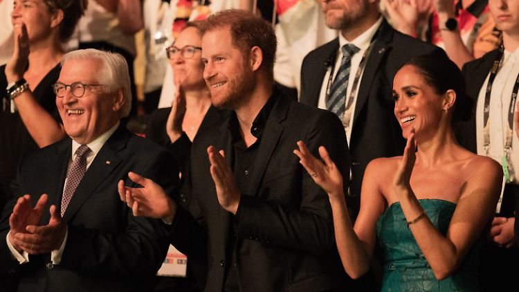 Prinz Harry und seine Frau Meghan bei der Abschlussfeier der Invictus Games.