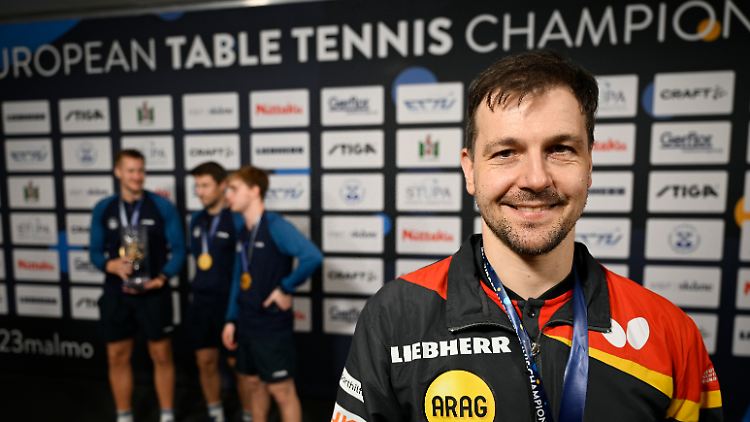 Freude über die Silbermedaille: Timo Boll kämpft sich in Malmö zurück ans Leistungslimit. 