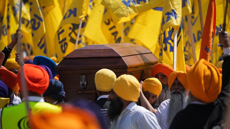 Die Beerdigung des Sikh-Separatisten im Juni