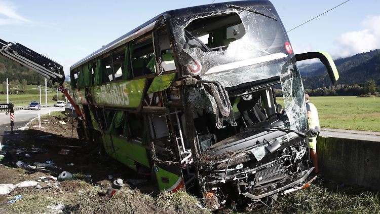 Der verunglückte Bus war auf dem Weg von Berlin nach Triest.