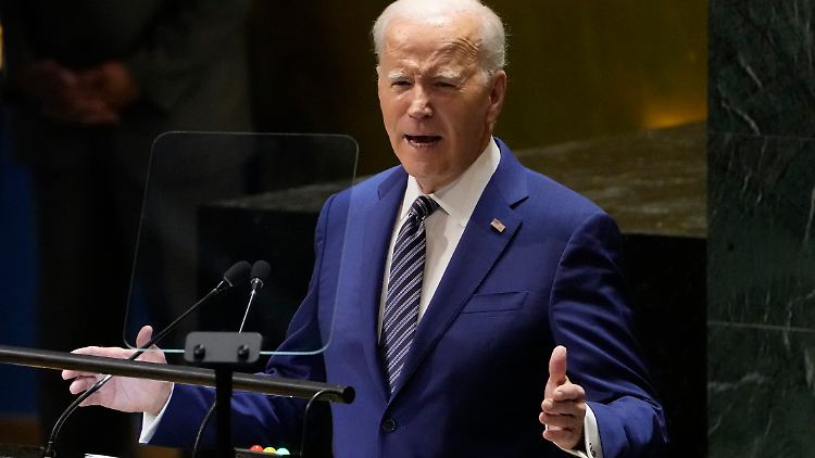 US-Präsident Biden machte in seiner Rede unter anderem Russland eine klare Ansage.