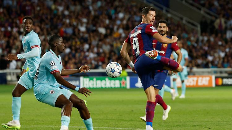 Auch Robert Lewandowski traf für den FC Barcelona.
