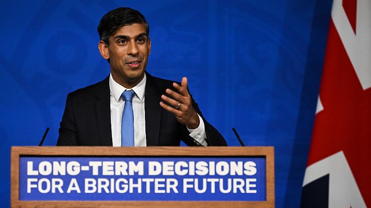 Rishi Sunak betonte, dass seine Regierung am Ziel, bis 2050 klimaneutral zu werden, weiterhin festhalten wolle.