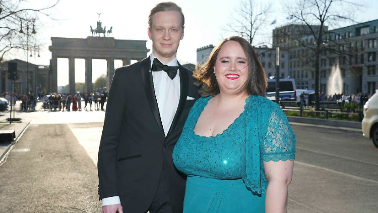 Seit sieben Jahren ein Paar: Ricarda Lang und Florian Wilsch.