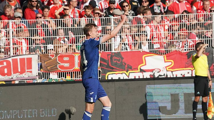 Maxi Beier traf zum 2:0 für Hoffenheim. Er wird von einigen Beobachtern bereits mit Thomas Müller verglichen.