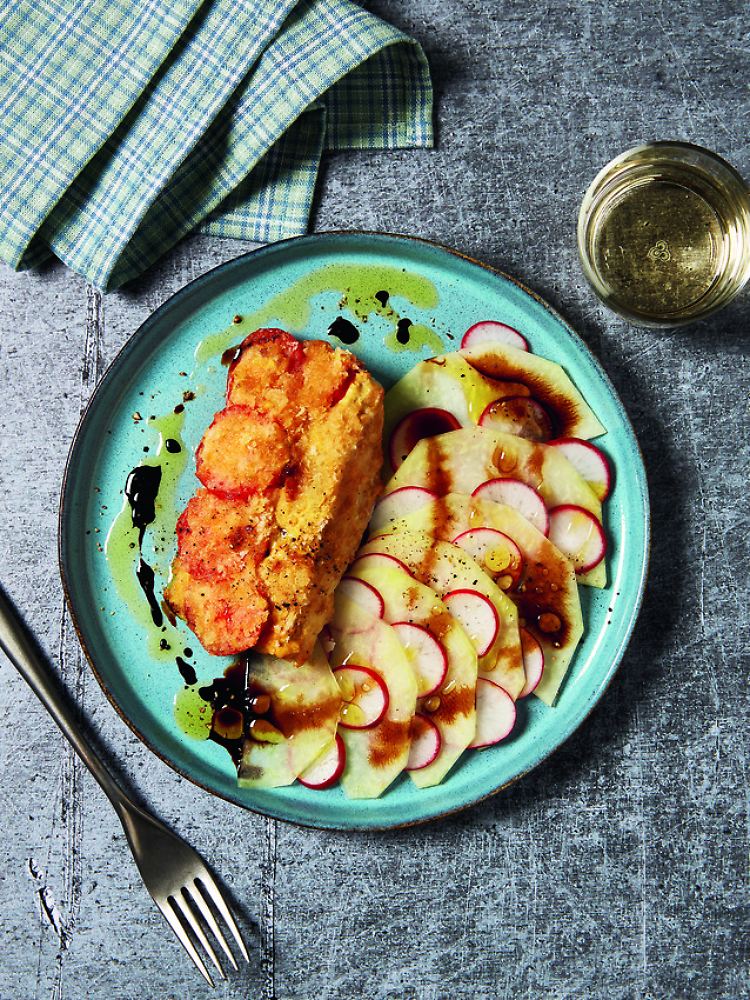 "Schlemmerfilet auf Radieschen und Kohlrabi": Da flippen alle aus, meint Zacherl zu diesem Seelenwärmer.