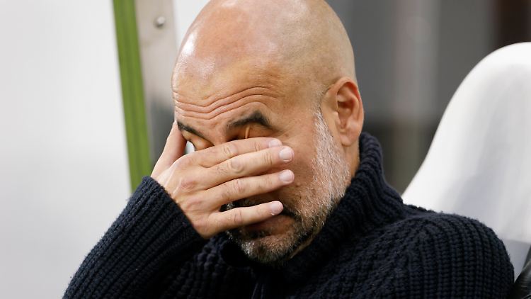 Josep Guardiola und Manchester City scheitern an Newcastle United.