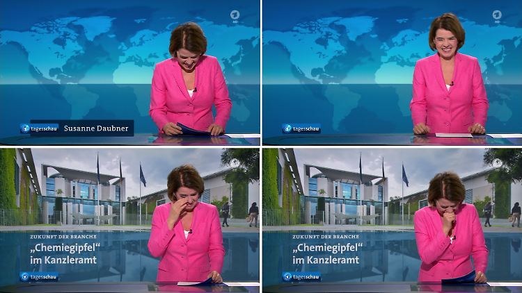 Susanne Daubner, ungewohnt heiter. 