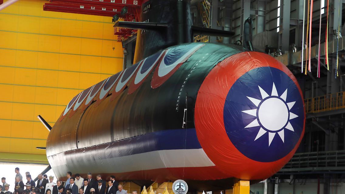 Dieses Foto zeigt Taiwans im Inland hergestelltes U-Boot.
