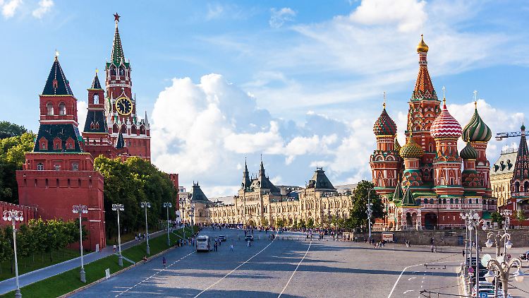 Blick auf den Roten Platz in Moskau. 