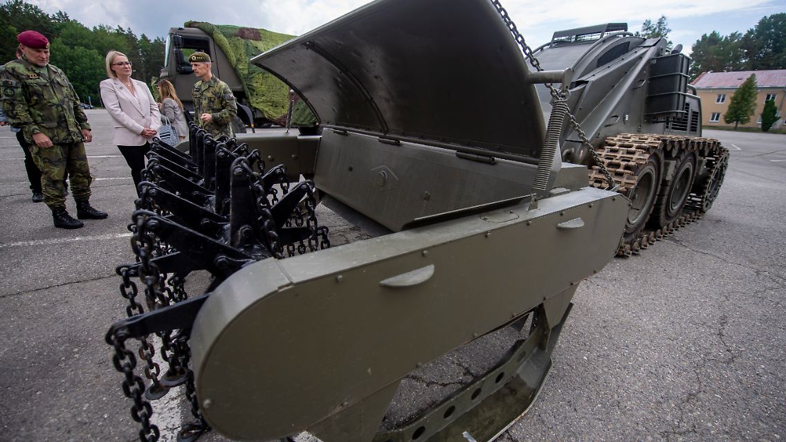 Ein Božena-5-Minenräumer. Der slowakische Hersteller wird nun ein Fahrzeug für die Ukraine produzieren.