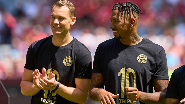 Im Sommer war Boateng zur Feier des Champions-League-Sieges 2013 zu Gast beim FC Bayern.