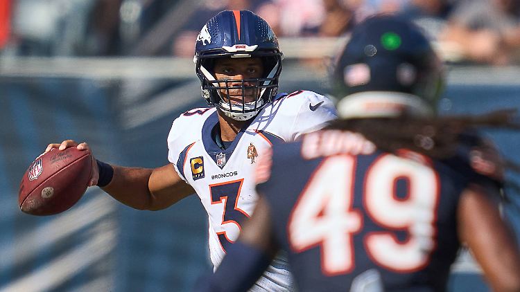 Russell Wilson führte die Denver Broncos spät zum Sieg.