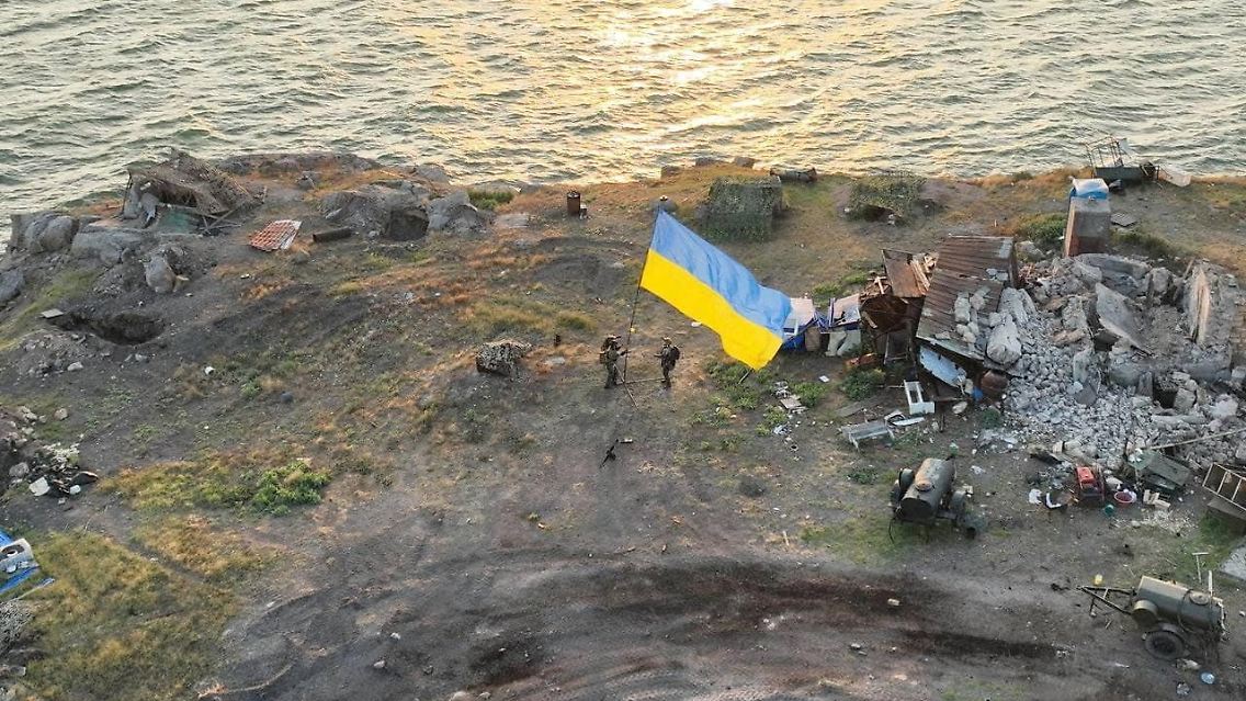 Im Sommer 2022 eroberten ukrainische Truppen die Schlangeninsel von Russland zurück.