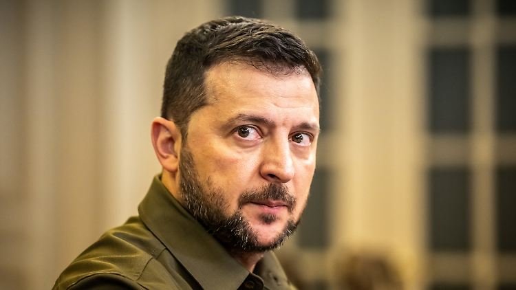Traf auf 24 EU-Minister: Wolodymyr Selenskyj.