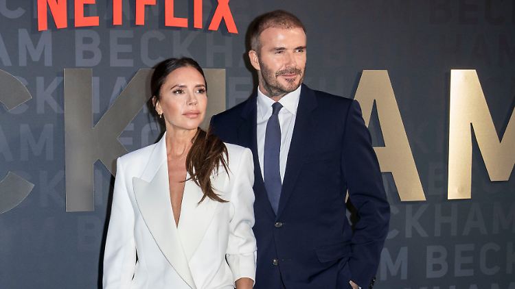 24 Jahre verheiratet: David und Victoria Beckham bei der Premiere ihrer Netflix-Doku in London.