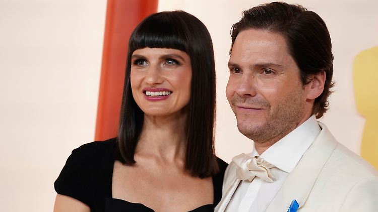 Auch bei den Oscars sah man die beiden gemeinsam: Daniel Brühl und Felicitas Rombold.