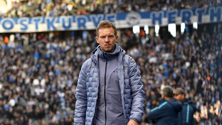 Julian Nagelsmann bei seinem letzten Auftritt im Berliner Olympiastadion am 5. November 2022. 