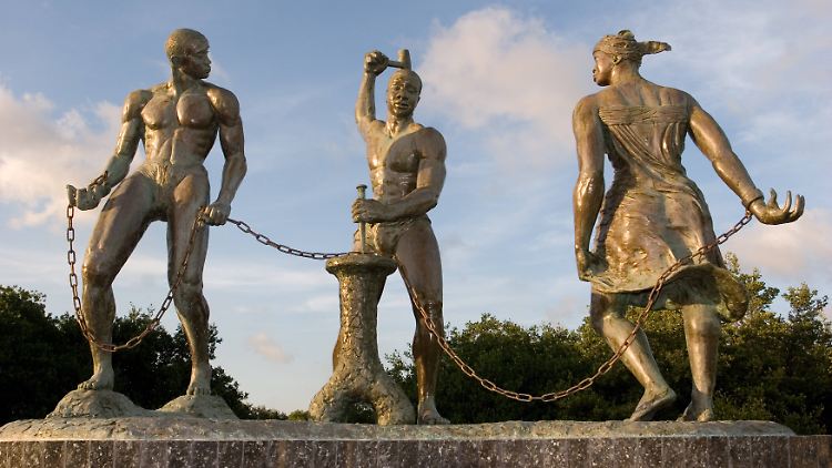 Das Tula-Denkmal in Willemstad, wo der Sklavenaufstands-Anführer von den Niederländern geköpft wurde.