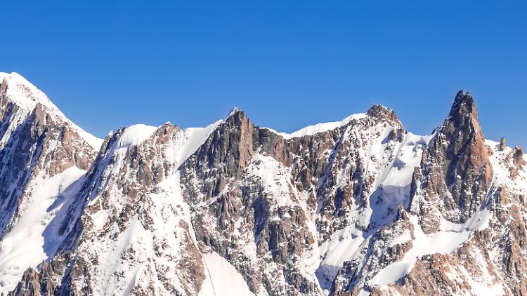 Aufnahme des Mont Blanc von 2020, als der Berg noch mehr als zwei Meter höher war