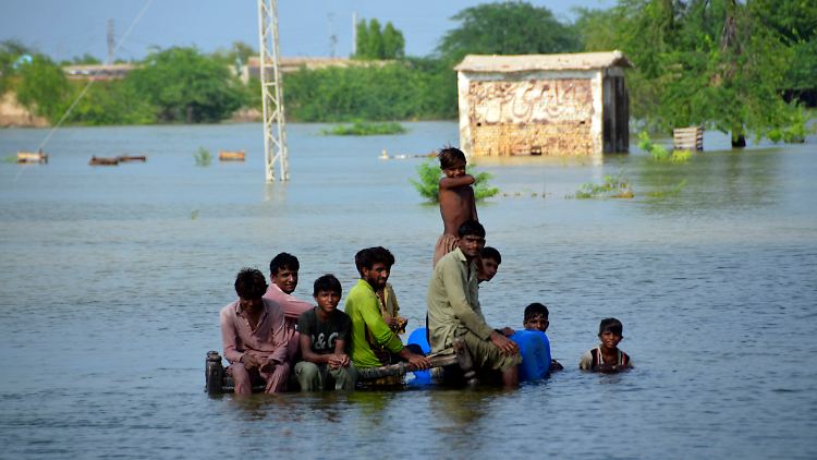 Bei einer Flutkatastrophe wurden im September 2022 mehr als eine Million Häuser in Pakistan zerstört.