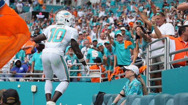 Tyreek Hill wollte seinen Touchdown mit seiner Mutter feiern.