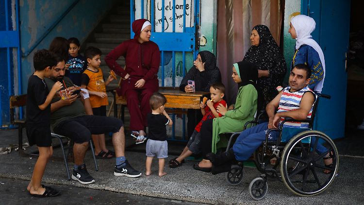 Auch Bewohner des Gazastreifens sind auf der Suche nach Schutz.