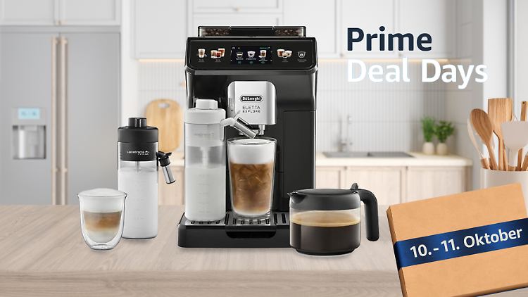 Der De'Longhi-Kaffeevollautomat mit 40 möglichen Kreationen ist am Prime Day jetzt heiß im Preis.