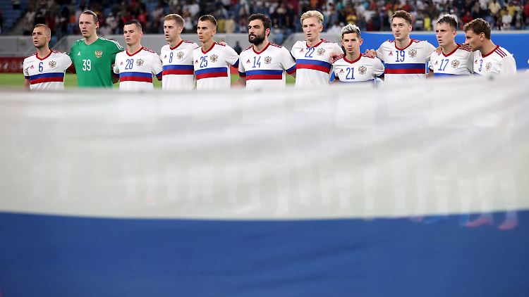 Die russische Männer-Nationalmannschaft trat im September zu einem Freundschaftsspiel in Katar an.