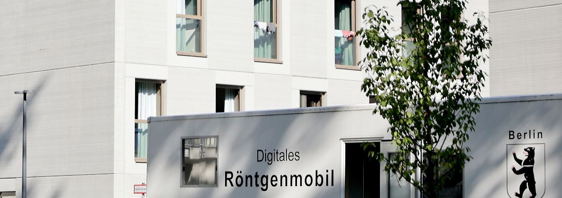 Ankunftszentrum für Asylbewerber in Reinickendorf.