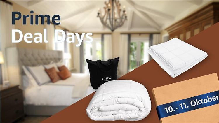 Auch als Therapiedecke immer beliebter: Die Gewichtsdecke Cura Pearl Classic ist noch heute am Prime Day reduziert.