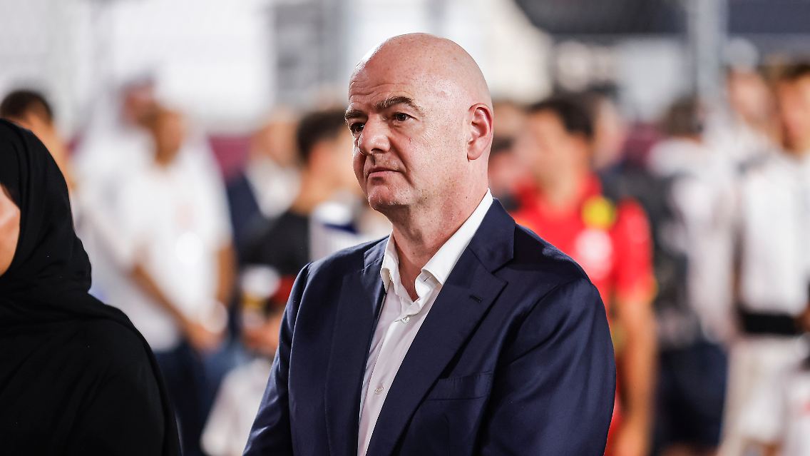 FIFA-Präsident Gianni Infantino beim F1-Rennen in Katar Anfang Oktober.
